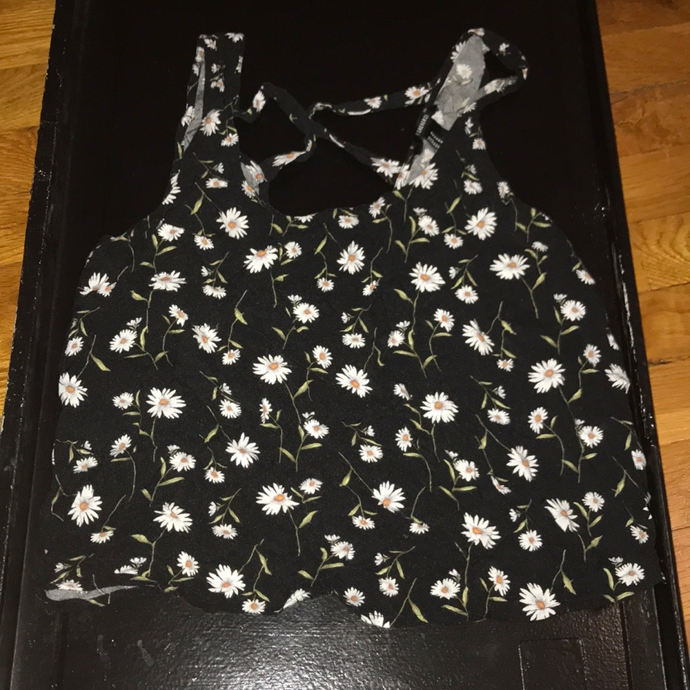 FOREVER21 floral crop top